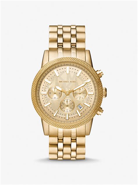 michael kors mk8753|Oversized Hutton Gold.